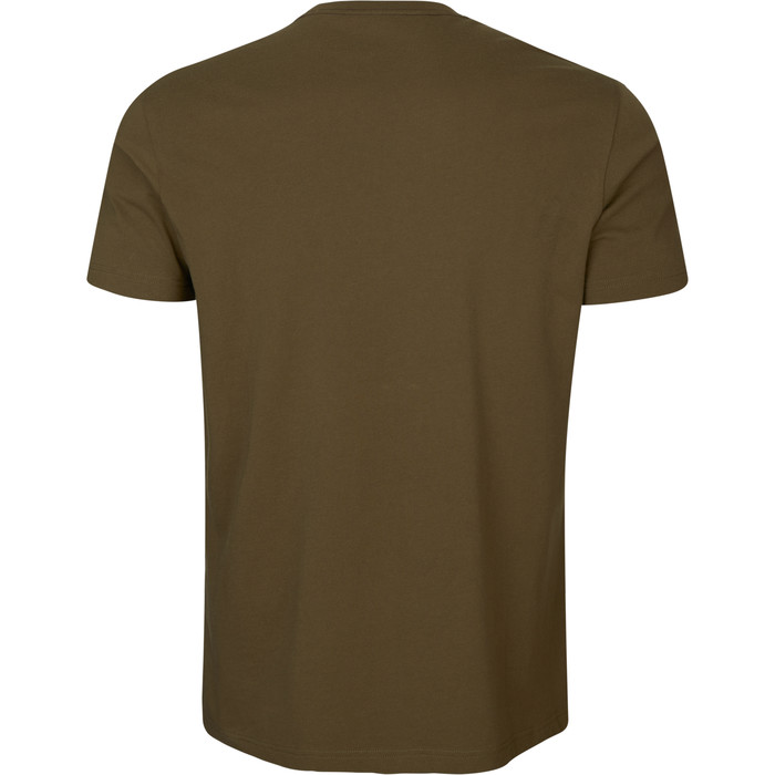 2023 Harkila Mens 2 Pack Wildboar Pro Short Sleeve T-Shirt 160105831 - Light Willow Green / Demitasse Brown